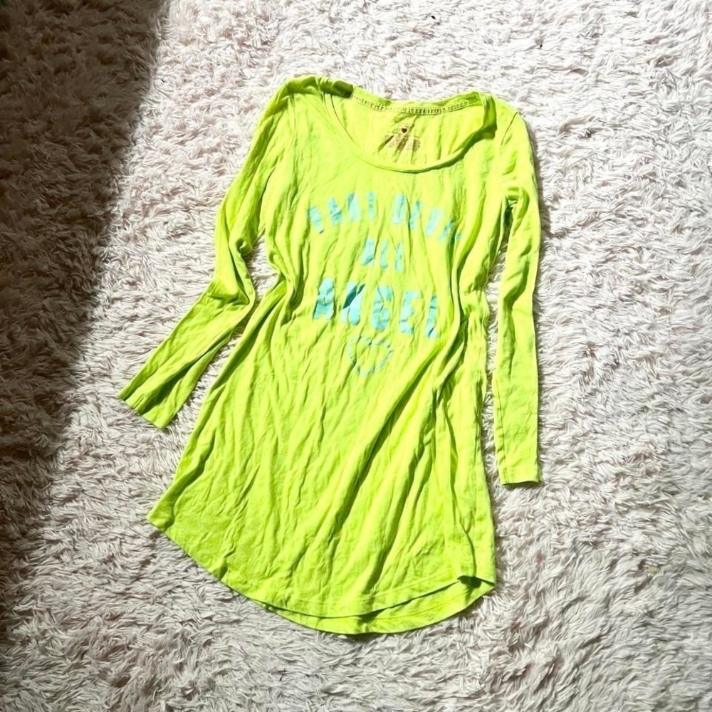 Victorias Secret Sleepwear Lounge Sleep Shirt Dress Womens XS Y2K Angel Devil